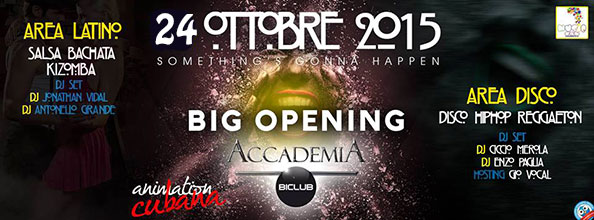 Venerdì 23 Ottobre serata caraibica all'ACCADEMIA CLUB