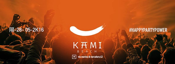Sabato 28 Maggio 2016 KAMI BEACH