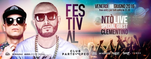 Ntò & Clementino live Club Partenopeo Venerdì 10 Giugno 2016