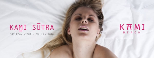 Kami Beach Sabato 9 Luglio 2016 serata Kamasutra