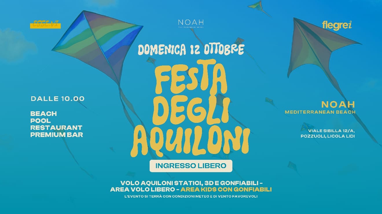 Festa degli aquiloni al Noah Mediterranean Beach