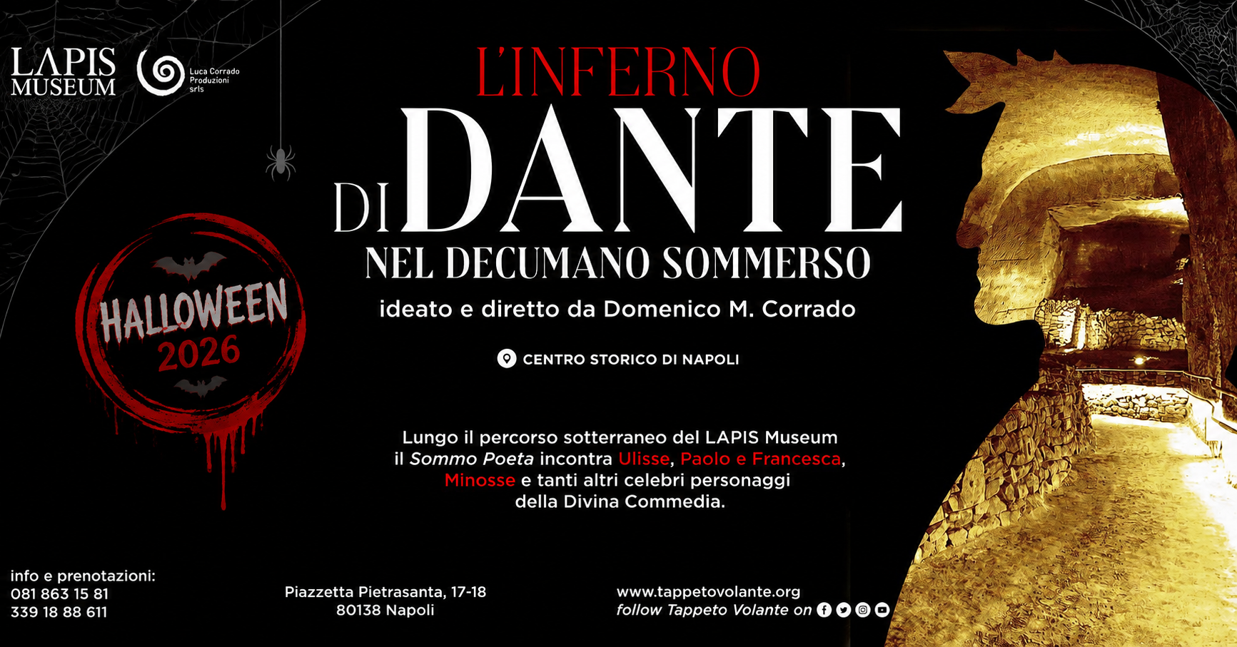 Dante nel Decumano Sommerso: Halloween al LAPIS Museum