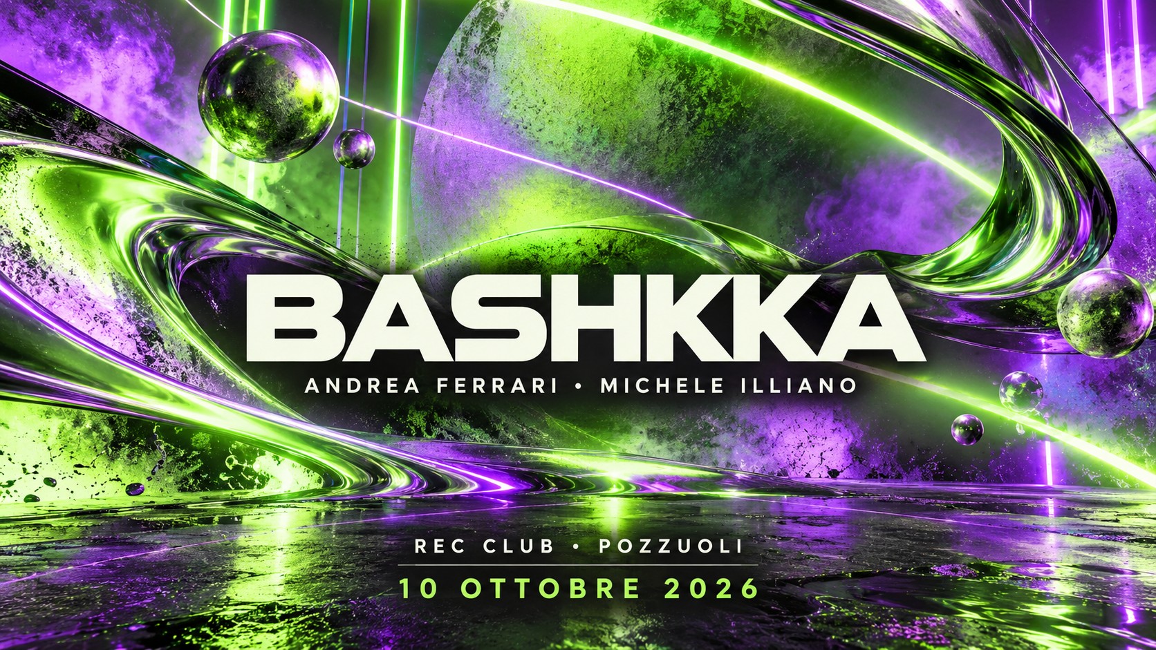 Bashkka al REC Club con Andrea Ferrari e Michele Illiano