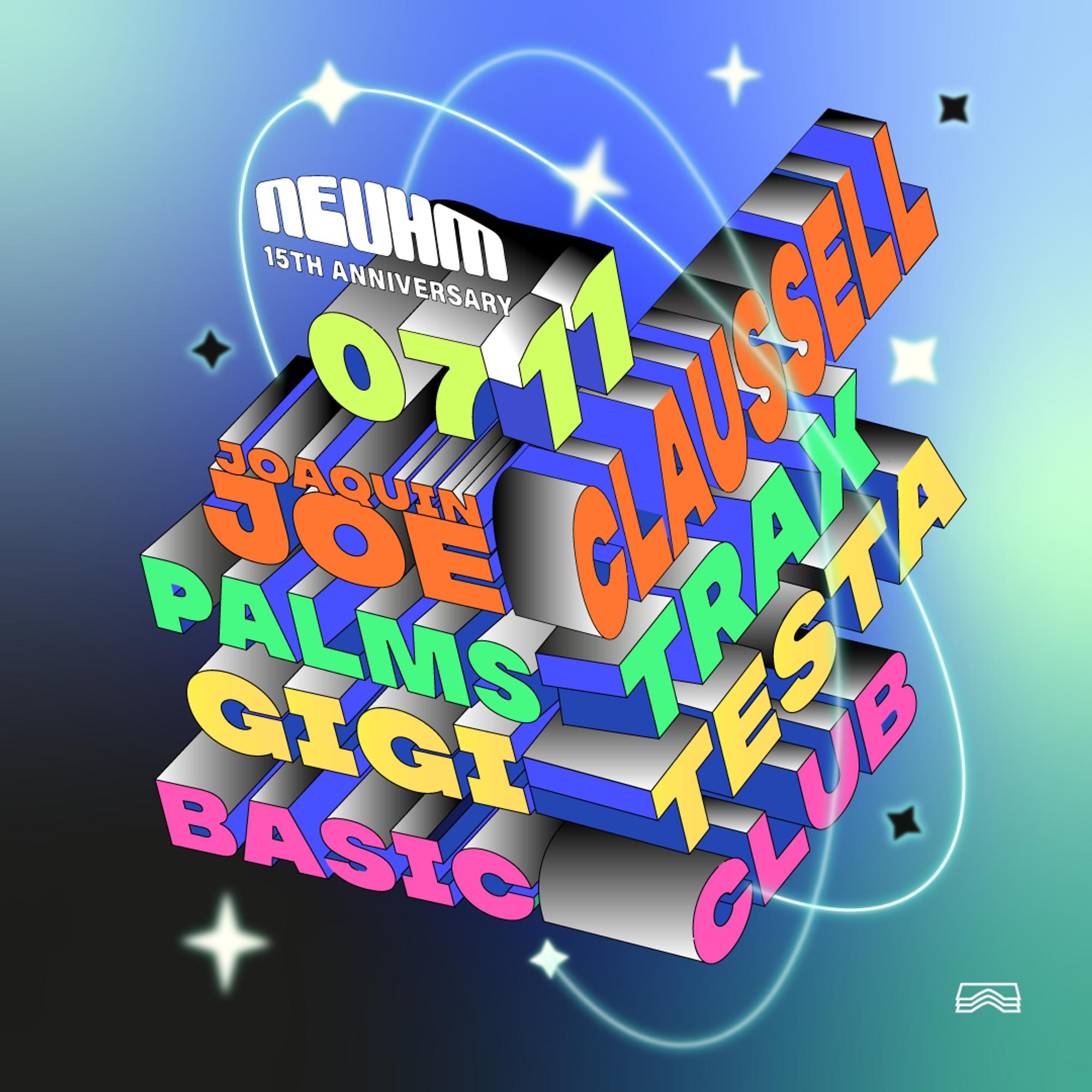 NEUHM compie 15 anni: Joe Claussell e Palms Trax al Basic