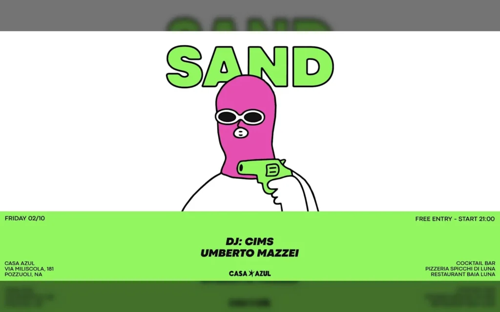 SAND a Casa Azul: venerdì sera a Pozzuoli il 2 ottobre