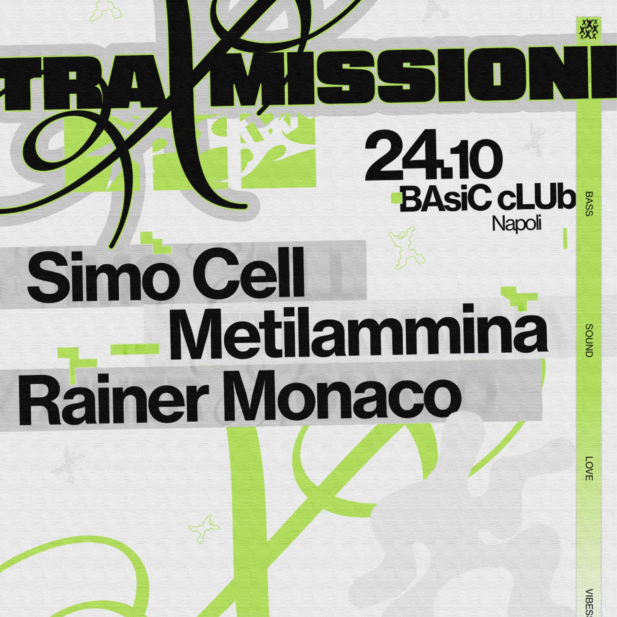 TRAXMISSIONI al Basic: Simo Cell e la line-up del 24 ottobre
